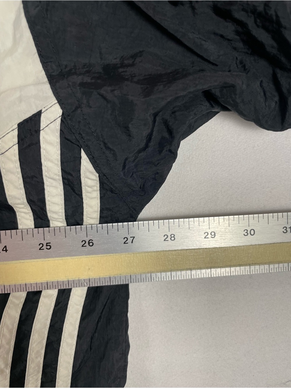 Vintage Adidas Black White Trefoil Track Windbreaker Warmup Light Jacket Sz XL - Picture 11 of 14